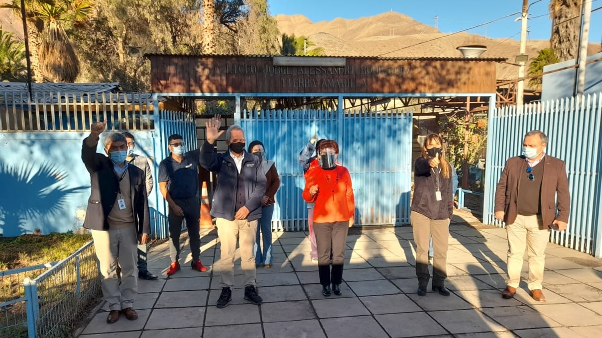 SLEP Atacama anunció inyección de $200 millones para fortalecer Liceo Jorge Alessandri de Tierra Amarilla